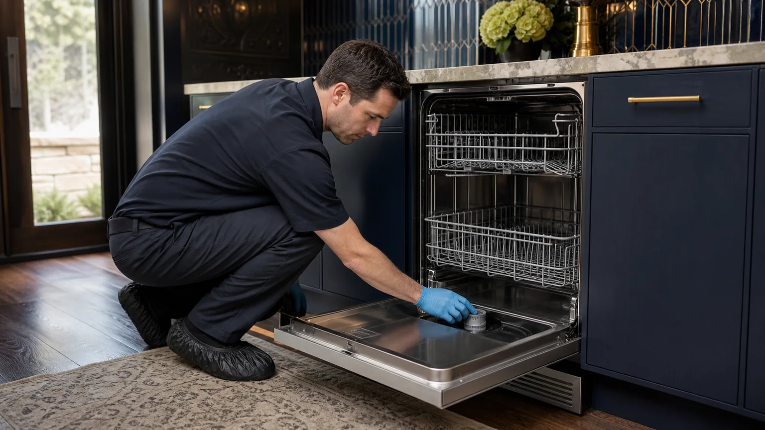 Panel-ready dishwasher service