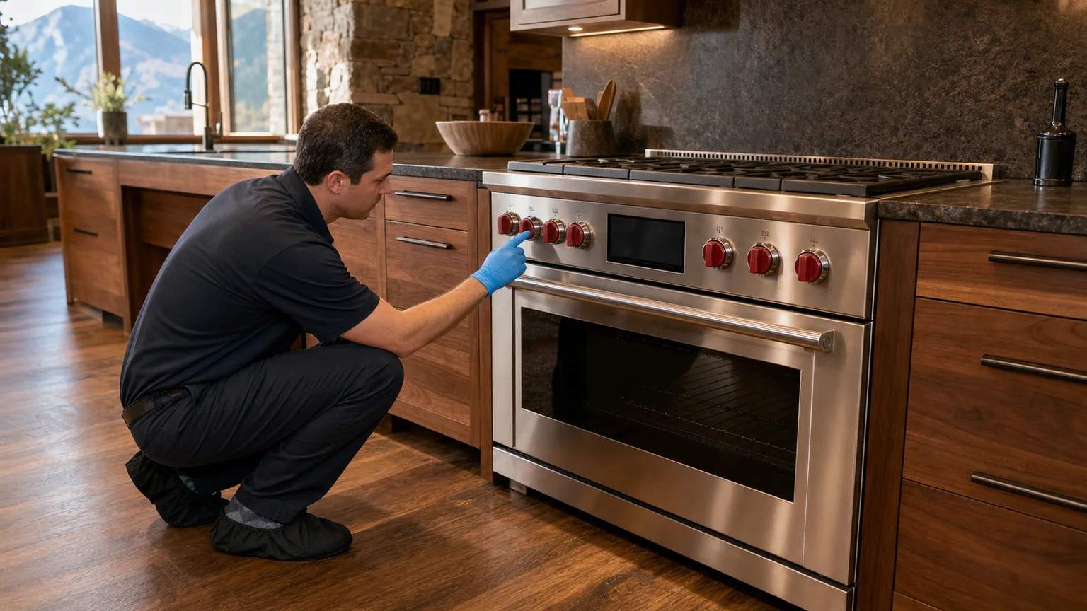 Professional dual-fuel range service