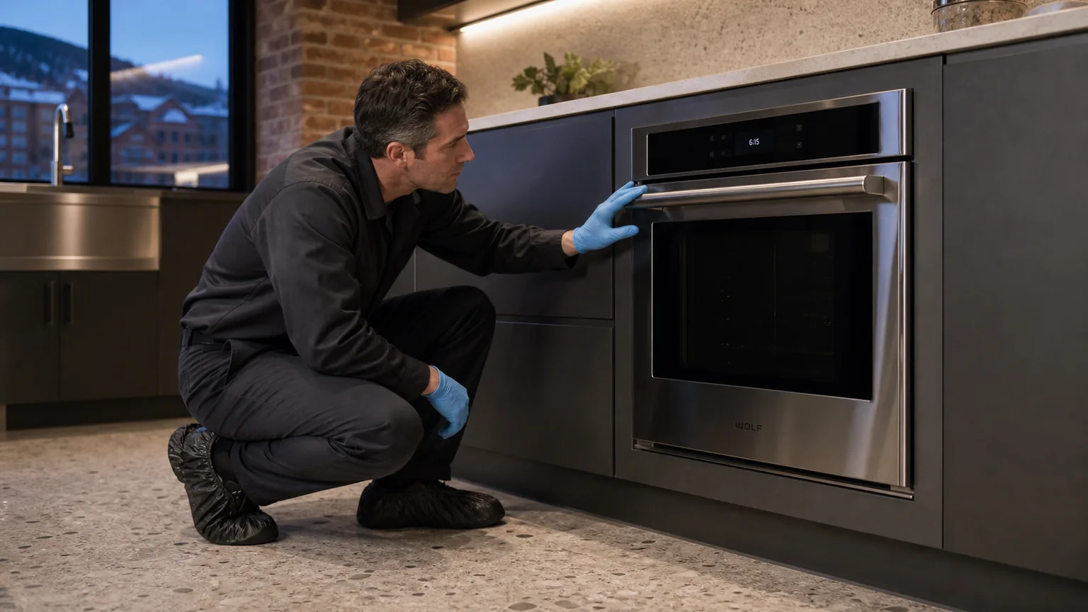 Built-in wall-oven service